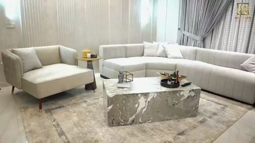 Furnished lounge inside the E52 residence